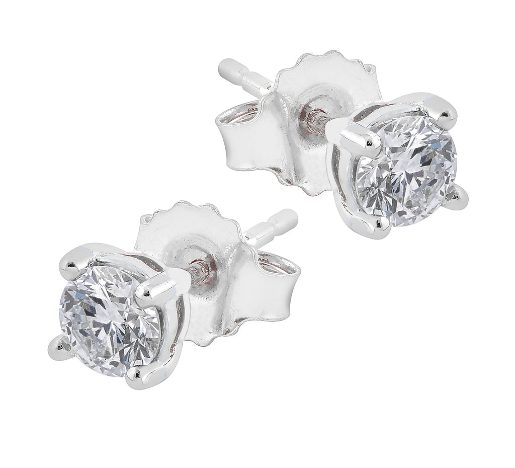 Midem Helsinki timanttikorvakorut 0,50ct valkokulta
