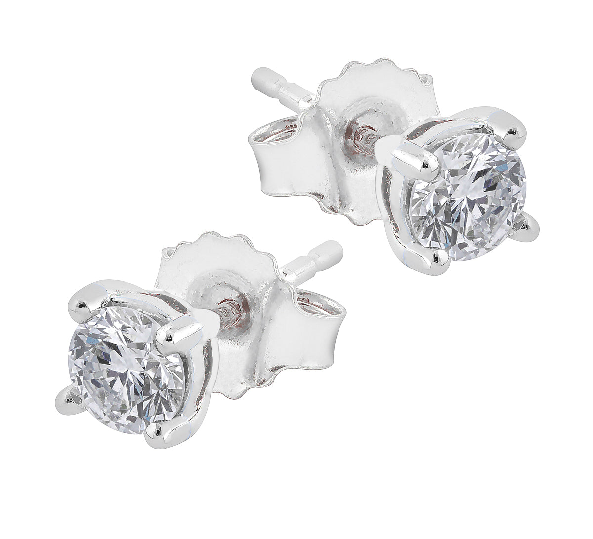 Midem Helsinki timanttikorvakorut 0,50ct valkokulta