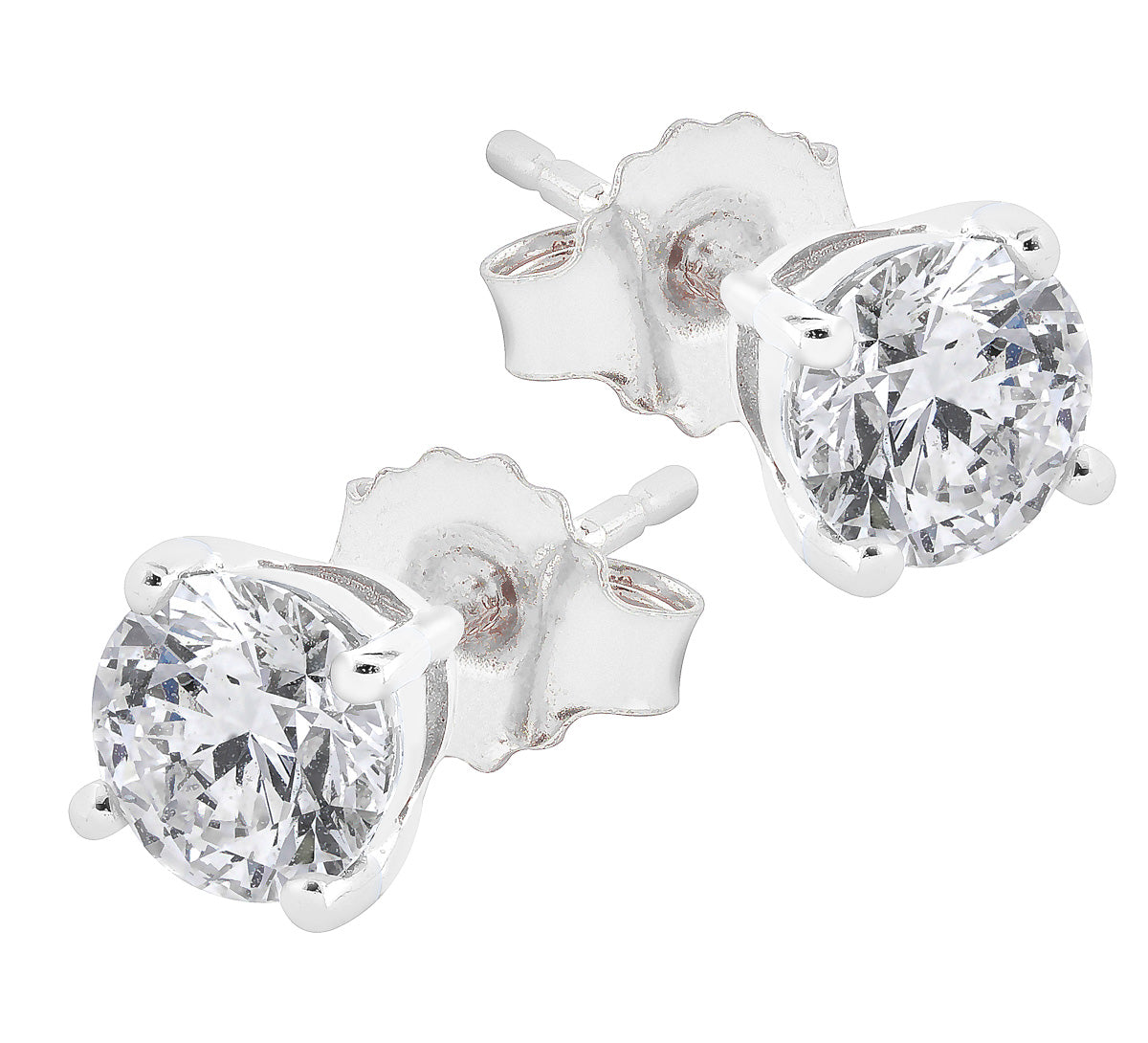 Midem Helsinki timanttikorvakorut 1,00ct valkokulta