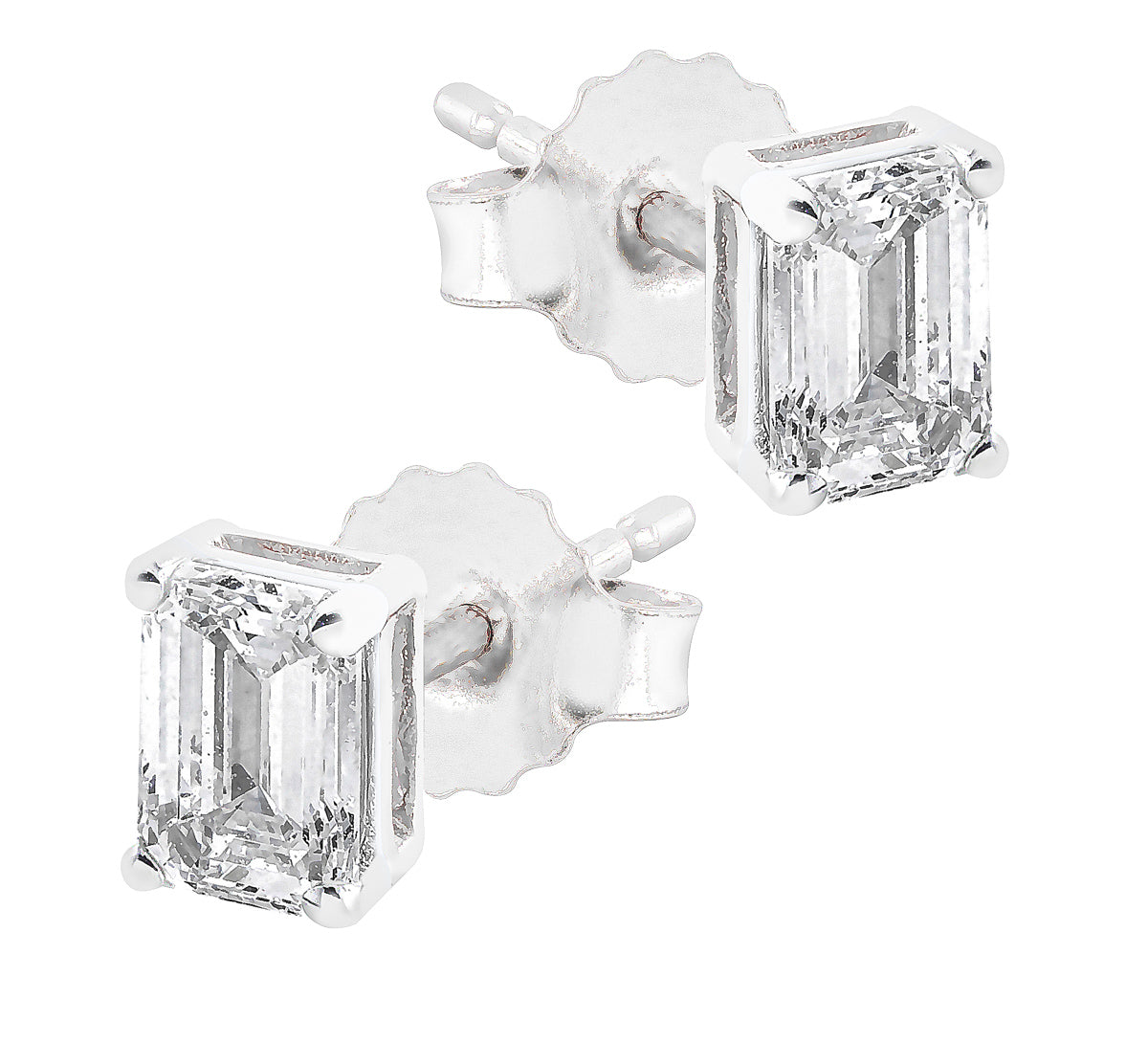 Midem Stockholm timanttikorvakorut 0,75ct valkokulta