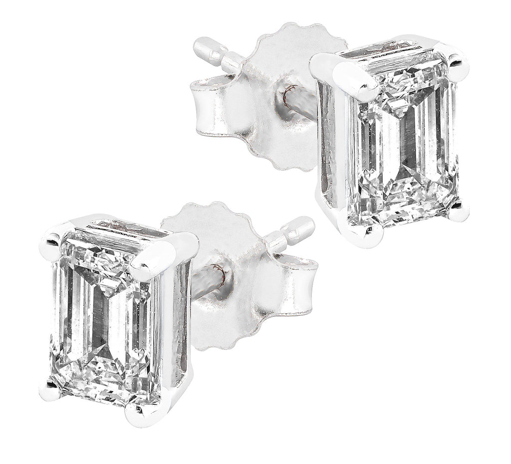 Midem Stockholm timanttikorvakorut 1,00ct valkokulta