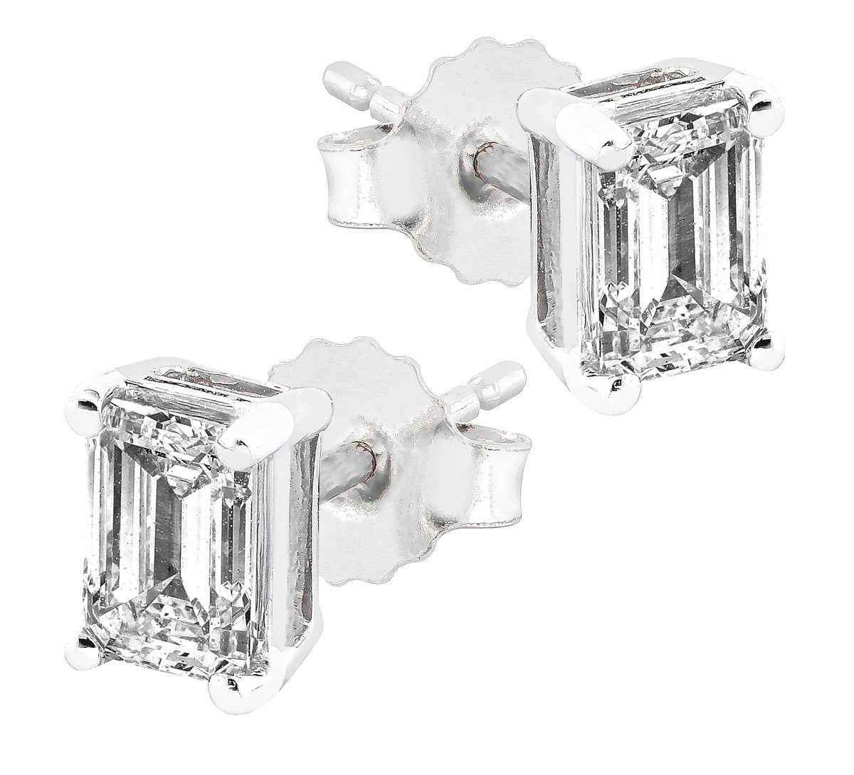 Midem Stockholm timanttikorvakorut 1,00ct valkokulta
