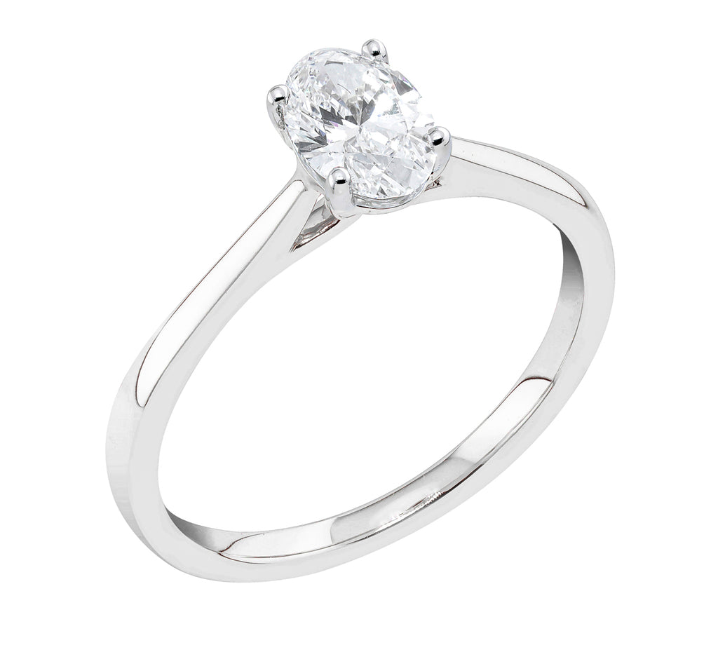Midem Copenhagen yksikivinen timanttisormus 0,75ct valkokulta