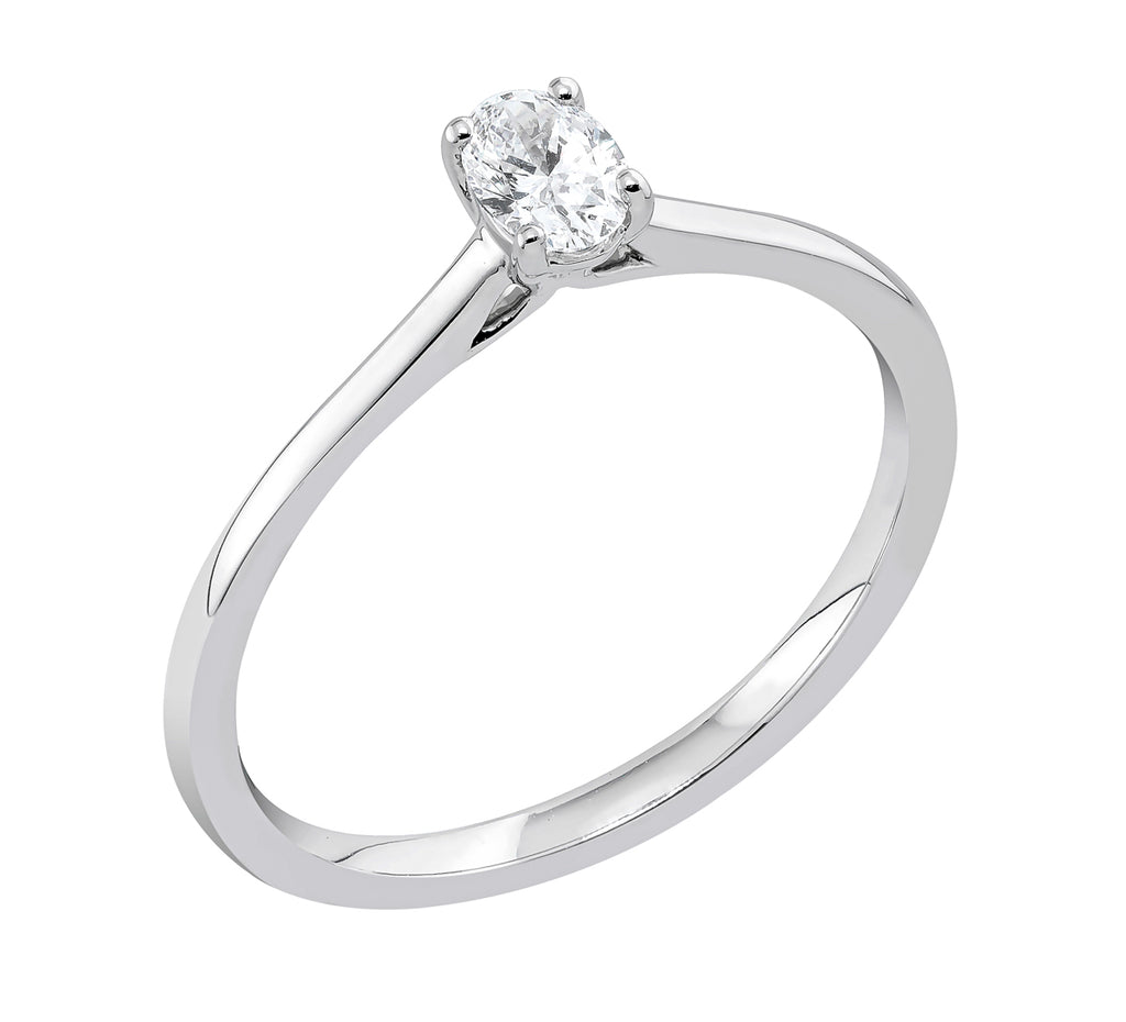 Midem Copenhagen yksikivinen timanttisormus 0,25ct valkokulta