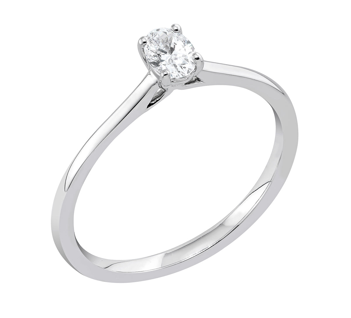 Midem Copenhagen yksikivinen timanttisormus 0,25ct valkokulta
