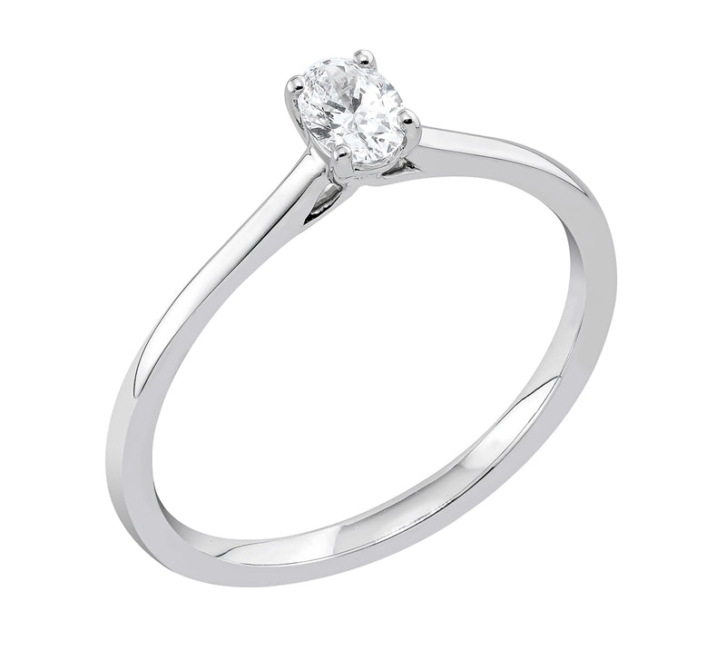 Midem Copenhagen yksikivinen timanttisormus 0,25ct valkokulta