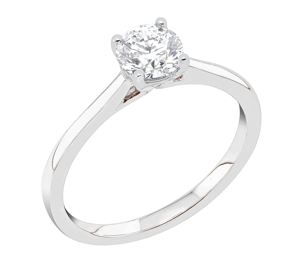 Midem Helsinki yksikivinen timanttisormus 0,75ct valkokulta
