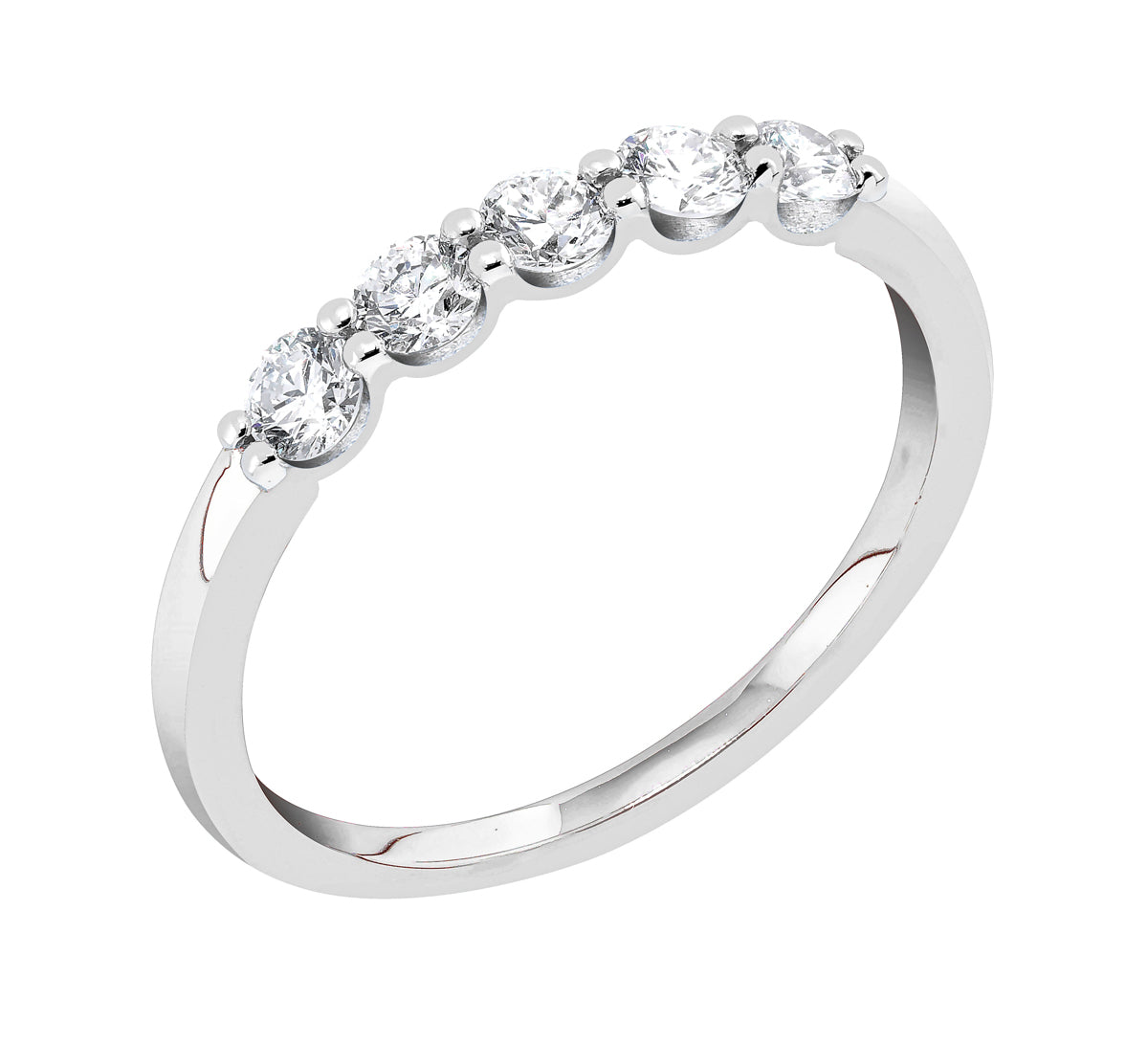 Midem London rivitimanttisormus 0,50ct valkokulta
