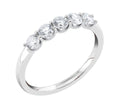 Midem London rivitimanttisormus 0,75ct valkokulta