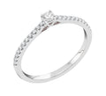 Midem Milan timanttisormus 0,25ct valkokulta