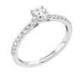 Midem Milan timanttisormus 0,75ct valkokulta