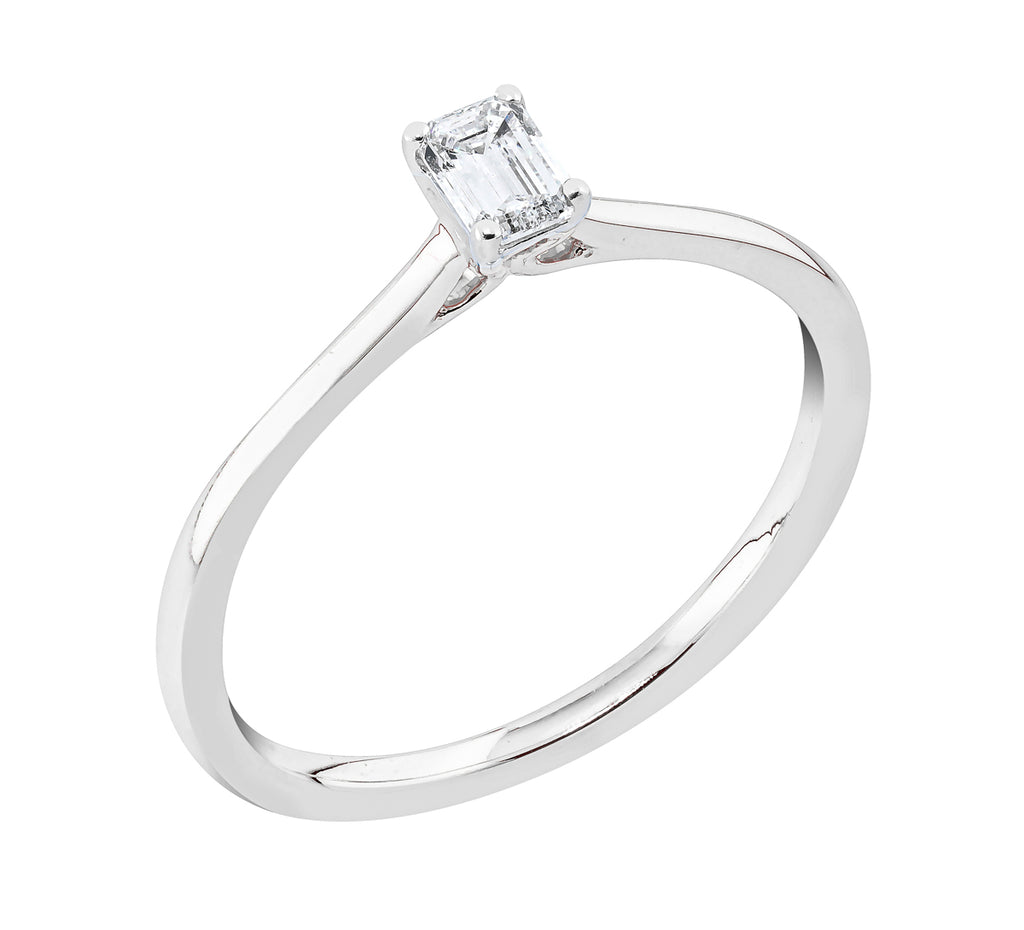 Midem Stockholm yksikivinen timanttisormus 0,25ct valkokulta