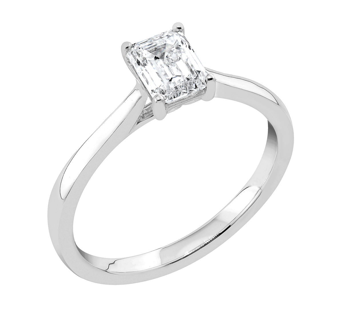 Midem Stockholm yksikivinen timanttisormus 0,75ct valkokulta