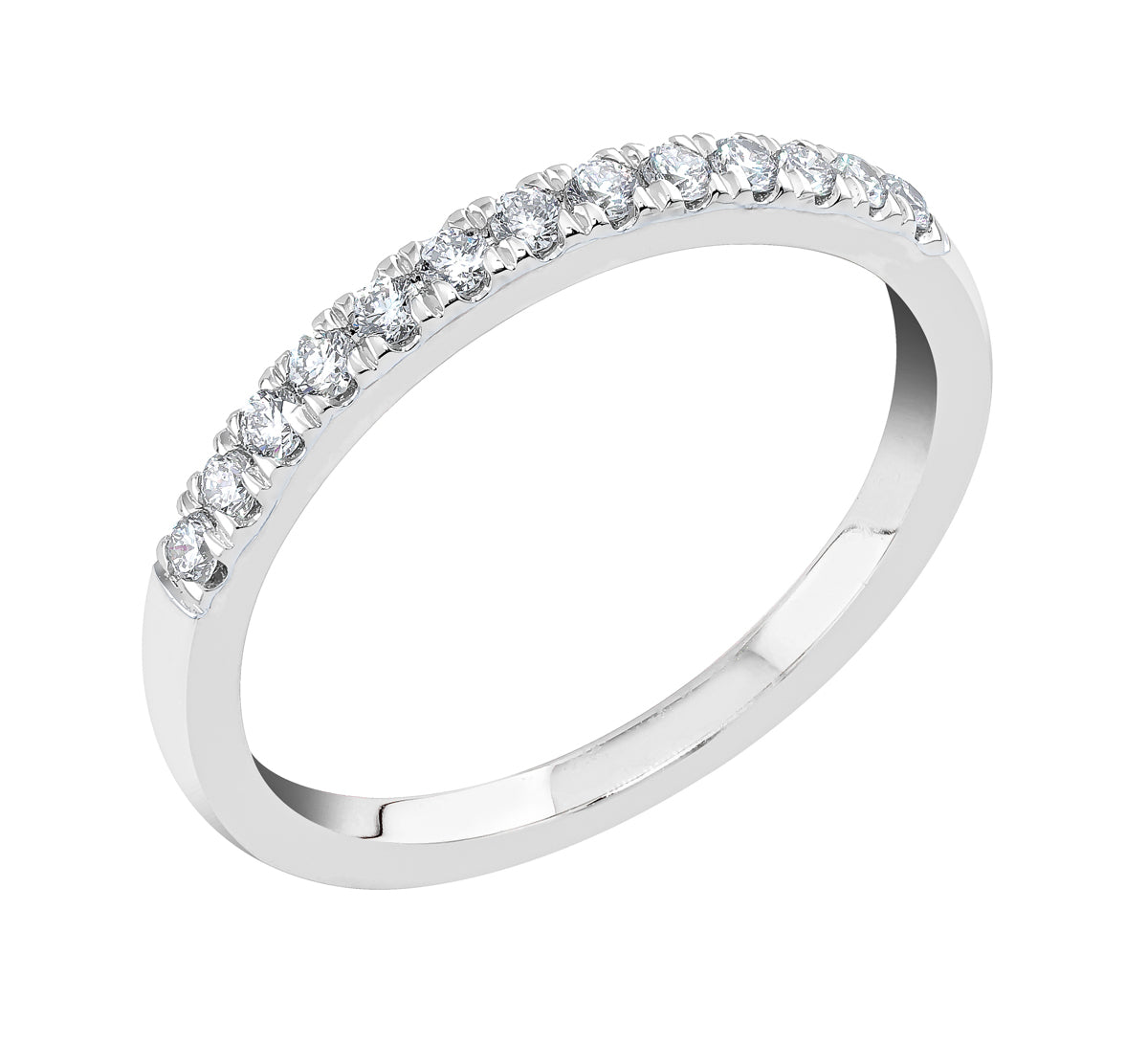 Midem Vienna rivitimanttisormus 0,25ct valkokulta